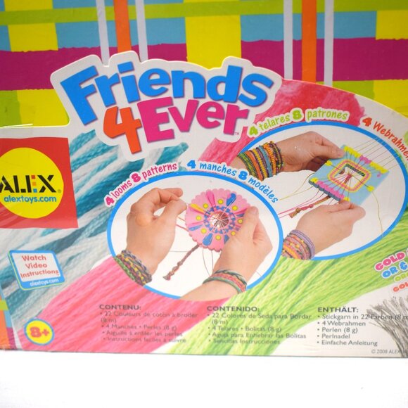 NIP 2008 Alex Toys Friends 4 Ever DIY Bracelet Kit - Picture 3 of 4
